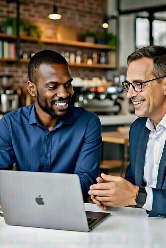 Team collaborating after acquisition